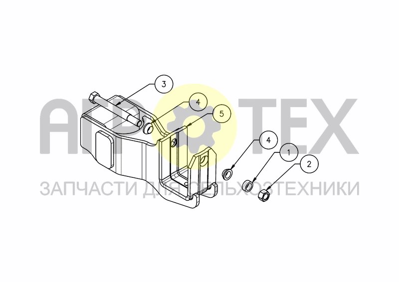 Чертеж SHORT TINE EXTENSION