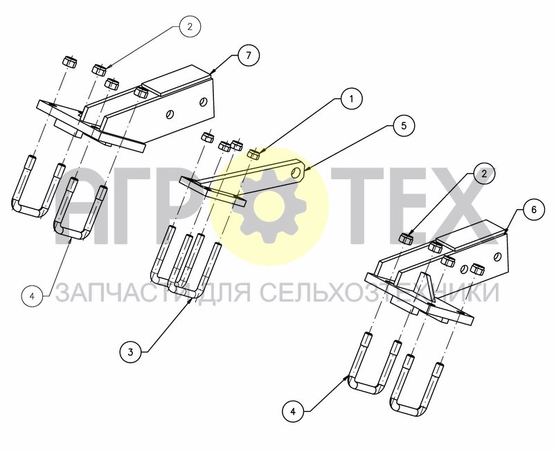 Чертеж ADAPTATION FOR RING PACK ROLLER