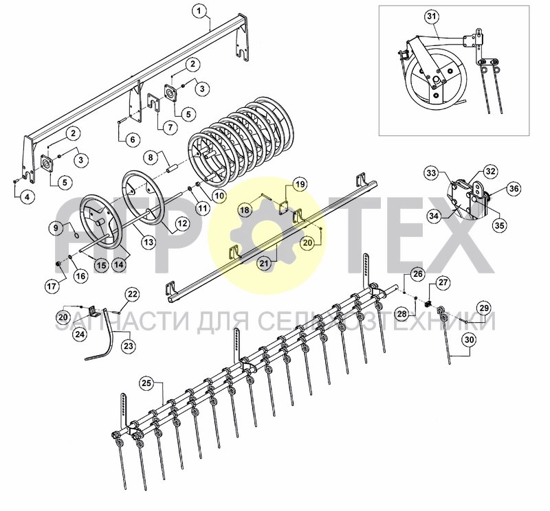 Чертеж RING PACK ROLLER