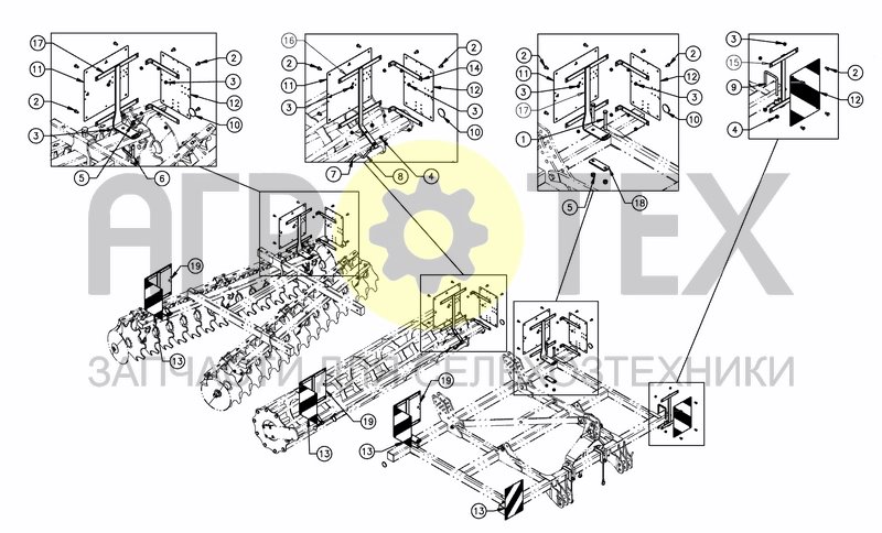 Чертеж RIGID FRAME SIGN KITS