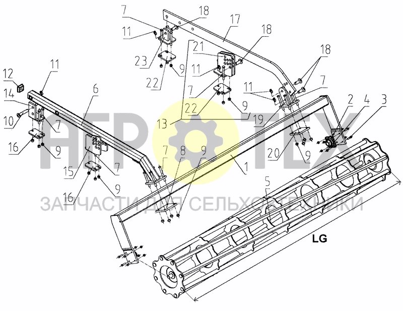 Чертеж CAGE ROLLER