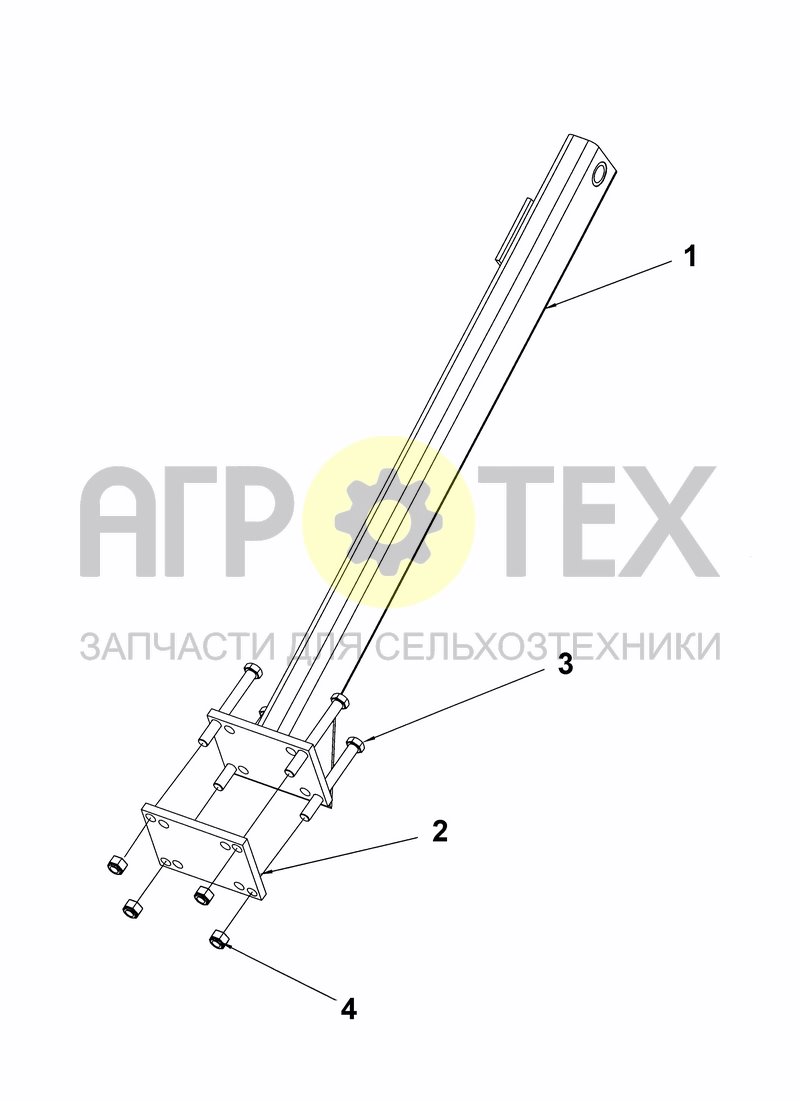 Чертеж ARM FOR DOUBLE WAVES DISCS ROLLER