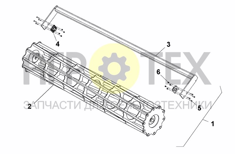 Чертеж CAGE ROLLER