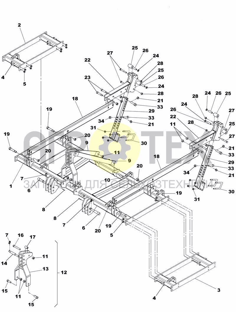 Чертеж RIGID FRAME 3M - 4M