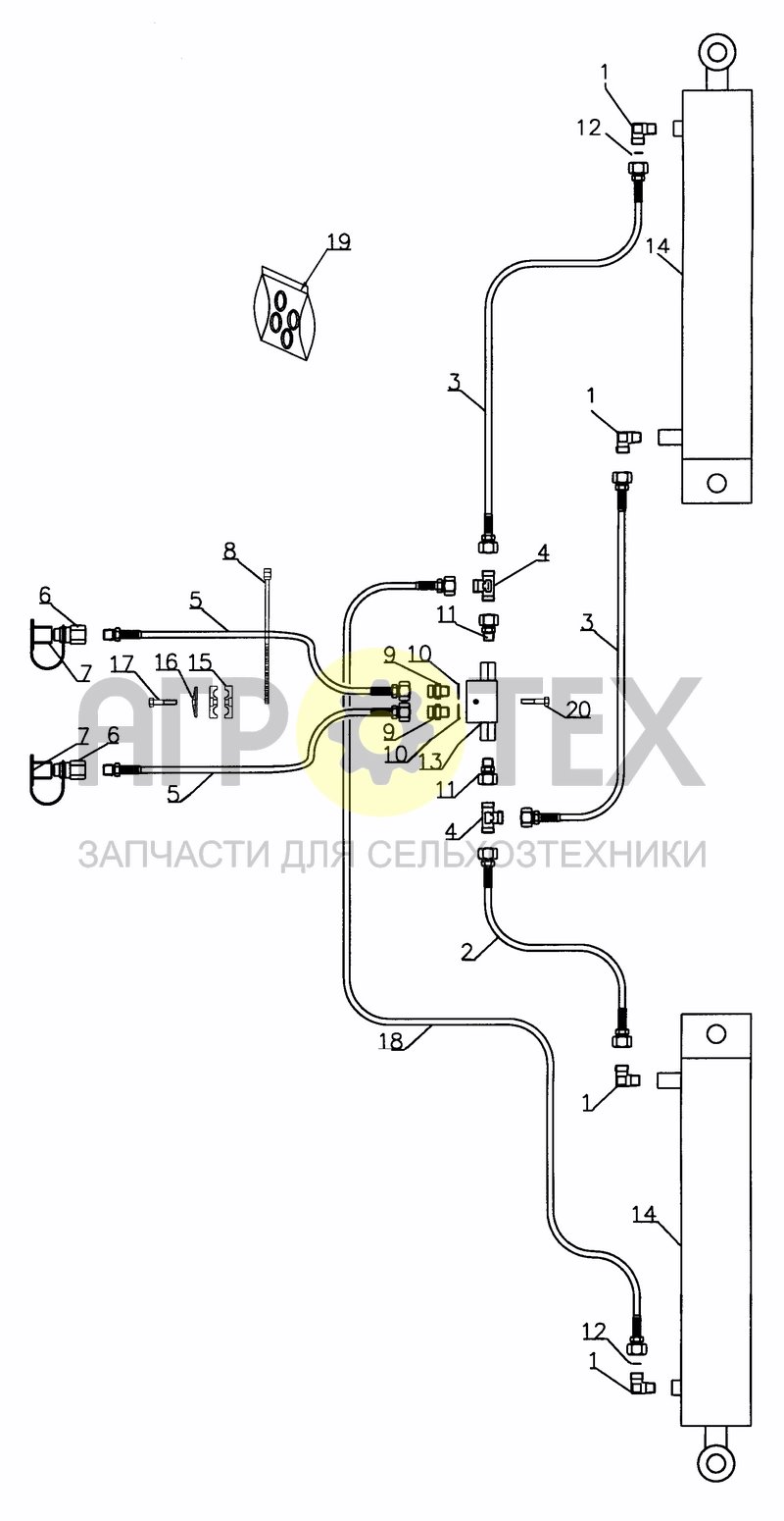 Чертеж HYDRAULIC FOLDING EQUIPMENT