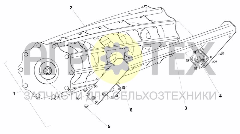 Чертеж CAGE ROLLER