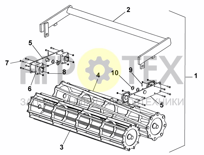 Чертеж DOUBLE ROLLER PIPE/BAR (SERIES NR FROM 271)