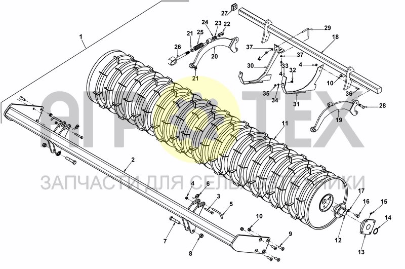 Чертеж CRACKER ROLLER