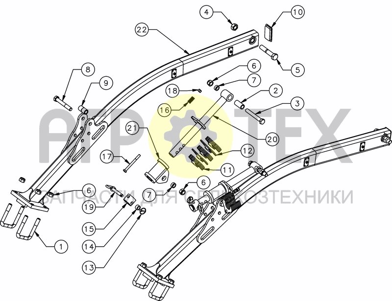 Чертеж ARM ROLLER MANUAL SETTING