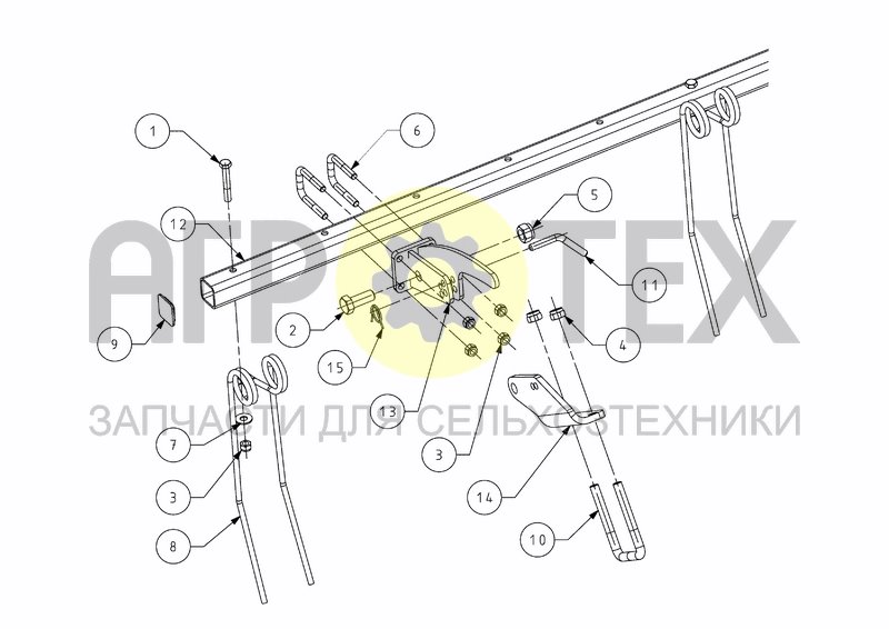 Чертеж FINGER HARROW