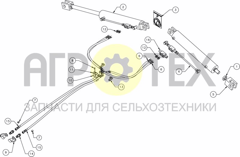 Чертеж HYDRAULIC FOLDING 4.00M - 5.00M