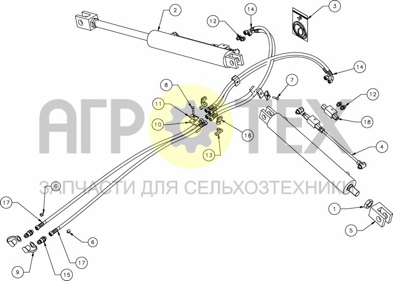 Чертеж HYDRAULIC FOLDING 4.00M - 5.00M