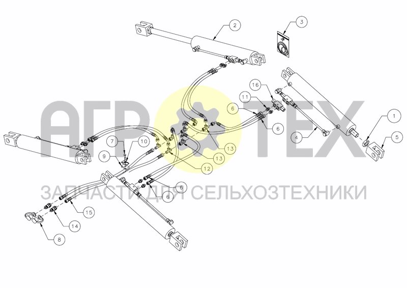 Чертеж HYDRAULIC FOLDING 6.00M