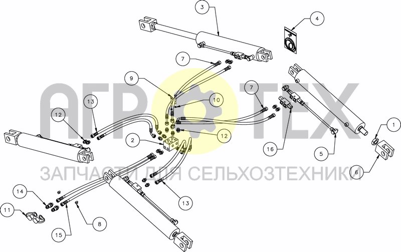 Чертеж HYDRAULIC FOLDING 6.00M