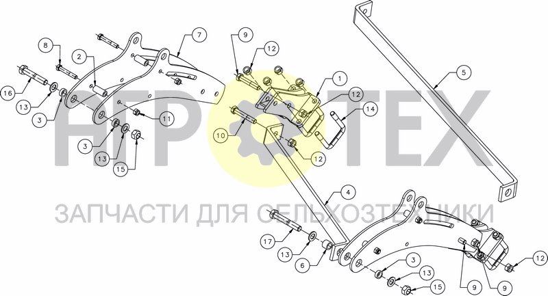 Чертеж ROLLER ARM