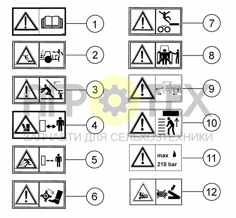 Чертеж EC SAFETY DECALS