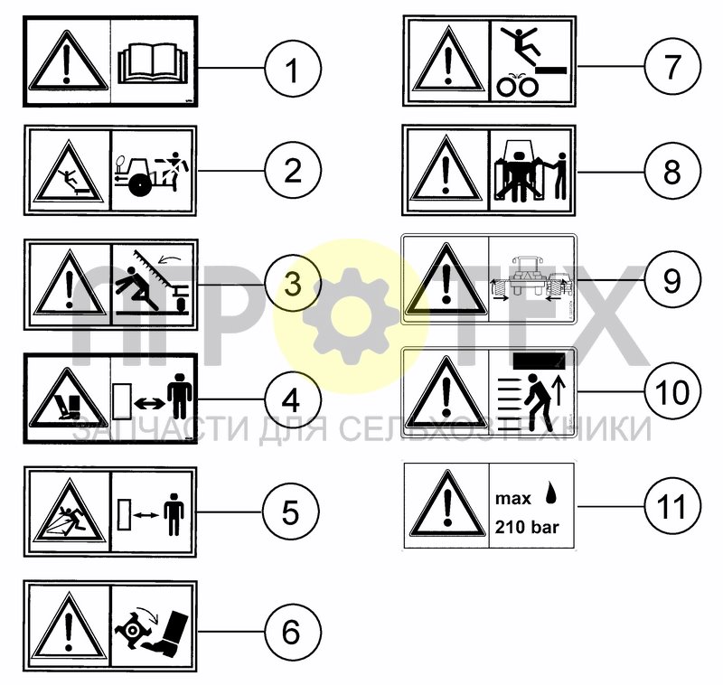 Чертеж EC SAFETY DECALS