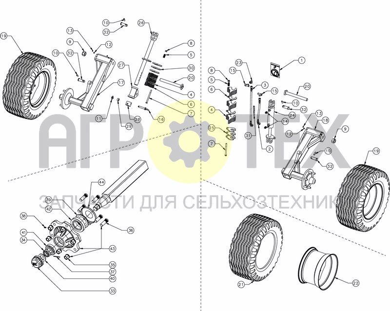 Чертеж DEPTH CONTROL WHEELS