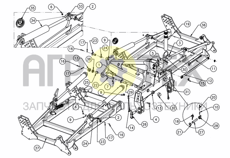 Чертеж FOLDING FRAME 6M