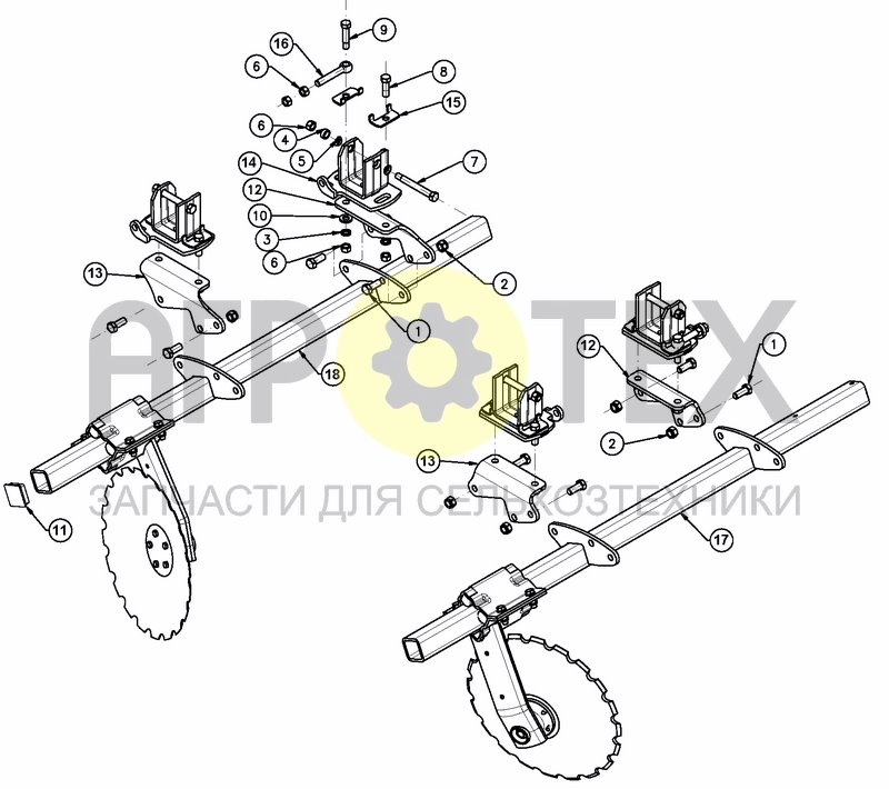 ROW HOLDER FOLDABLE (№8 на схеме)