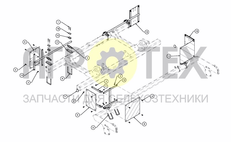 Чертеж LIGHTING KIT FOR FIXING FRAME