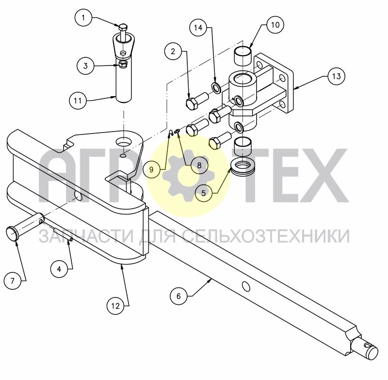 Чертеж CROSS SHAFT