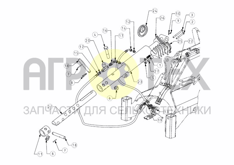 Чертеж PARALLEL LIFTING WITH SPACERS