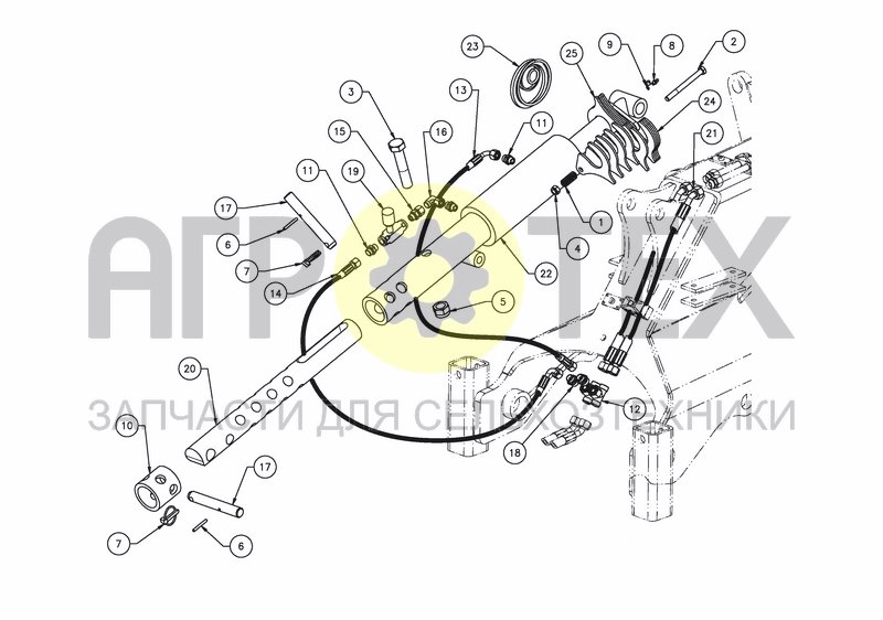 Чертеж PARALLEL LIFTING WITH SPACERS