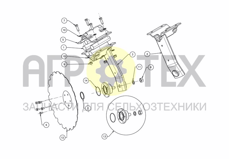 Чертеж DISC ARM