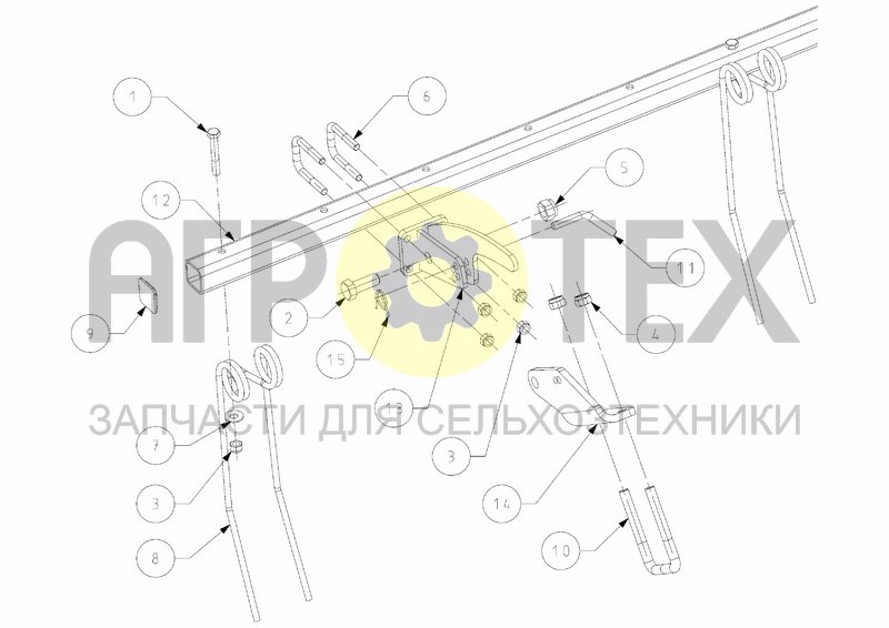 Чертеж FINGER HARROW