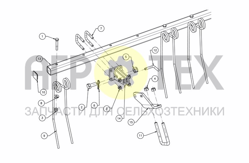 Чертеж FINGER HARROW