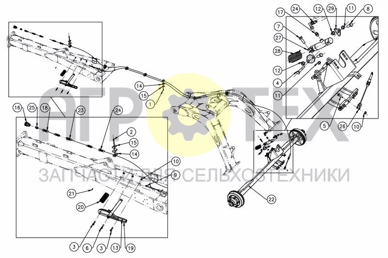 Чертеж HYDRAULIC BRAKES EQUIP.