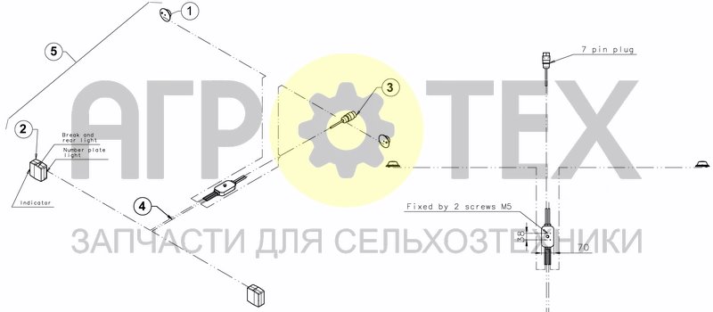 Чертеж LIGHT WIRING SYSTEM