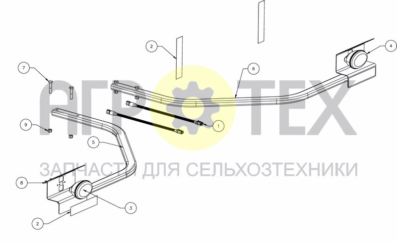 Чертеж FRONT SIGN ASSEMBLY - FOLDING FRAME - ANSI