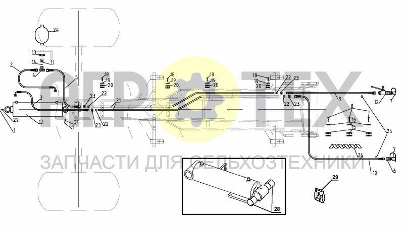 Чертеж CTC 1 TINE EXTENSION