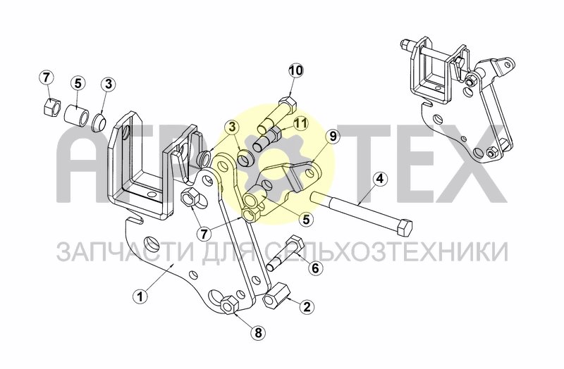 TINE HOLDER BOLTED COMPLETE (№11 на схеме)