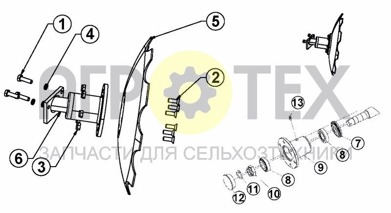 Чертеж SIMPLE DISC - HOLDER EQUIPPED