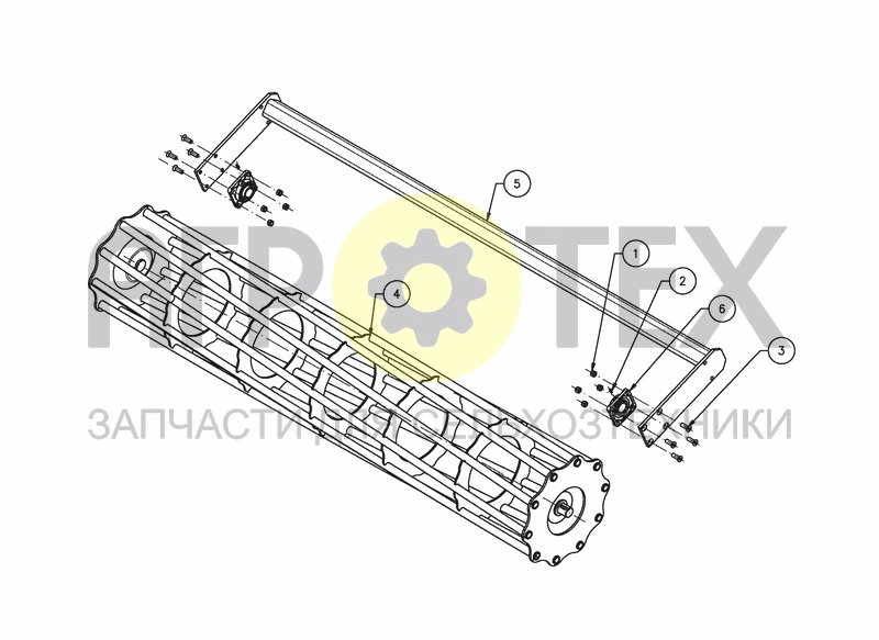 Чертеж CAGE ROLLER