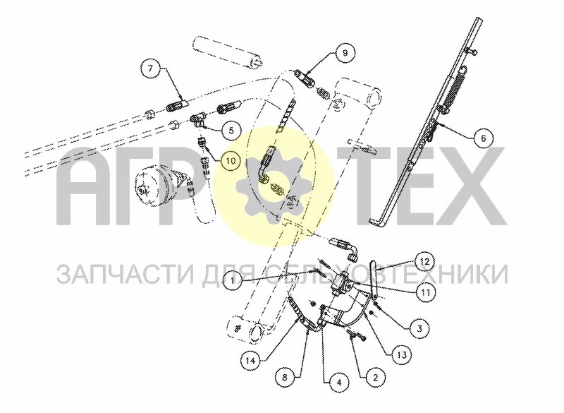 Чертеж HYDRAULIC DEPTH CONTROL FOR DISC GANG