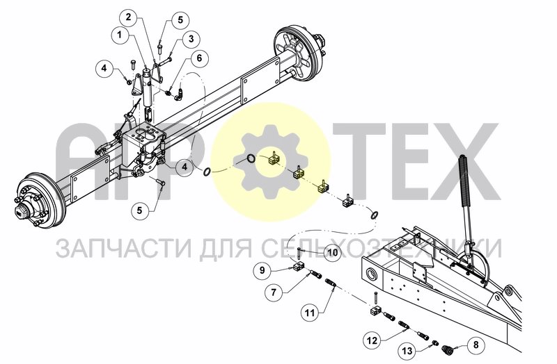 Чертеж HYDRAULIC BRAKES EQUIP.