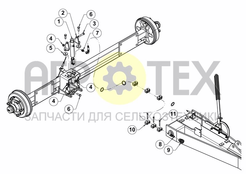 Чертеж HYDRAULIC BRAKES EQUIP.