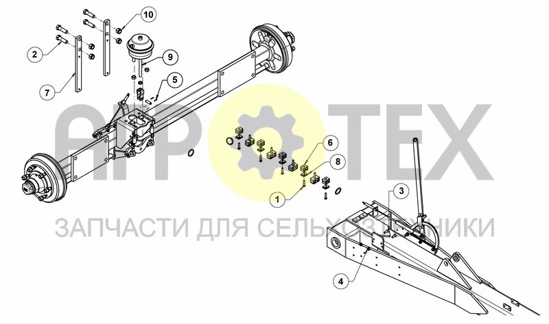 Чертеж PNEUMATIC BRAKES EQUIP.