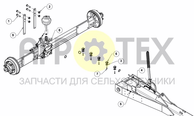 Чертеж PNEUMATIC BRAKES EQUIP.