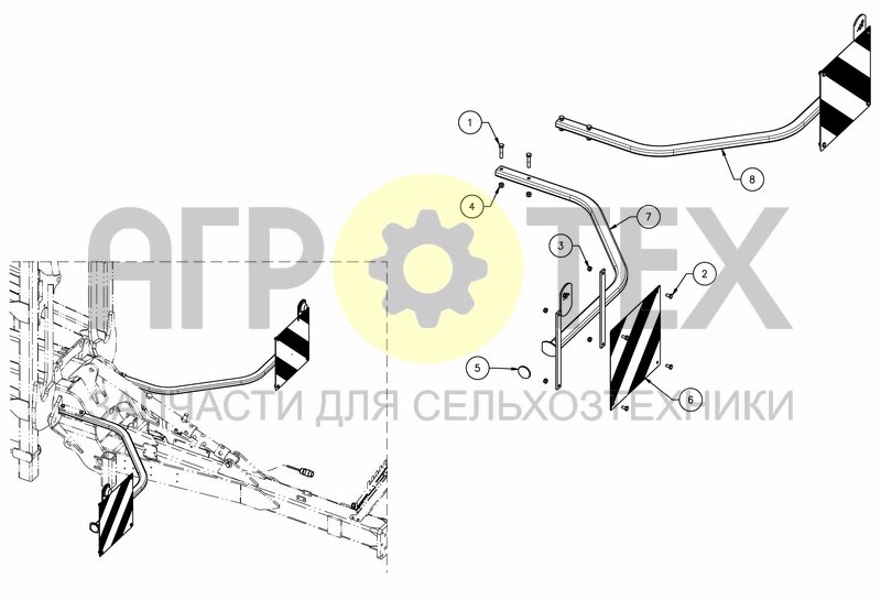 Чертеж TRAILED FRONT SIGN