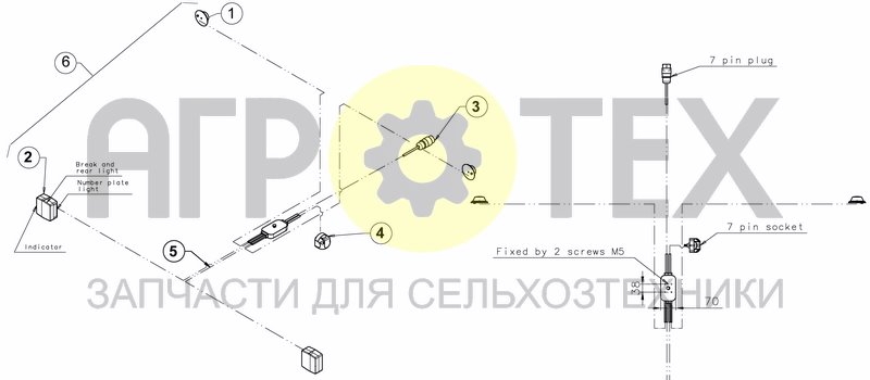 Чертеж LIGHT WIRING SYSTEM