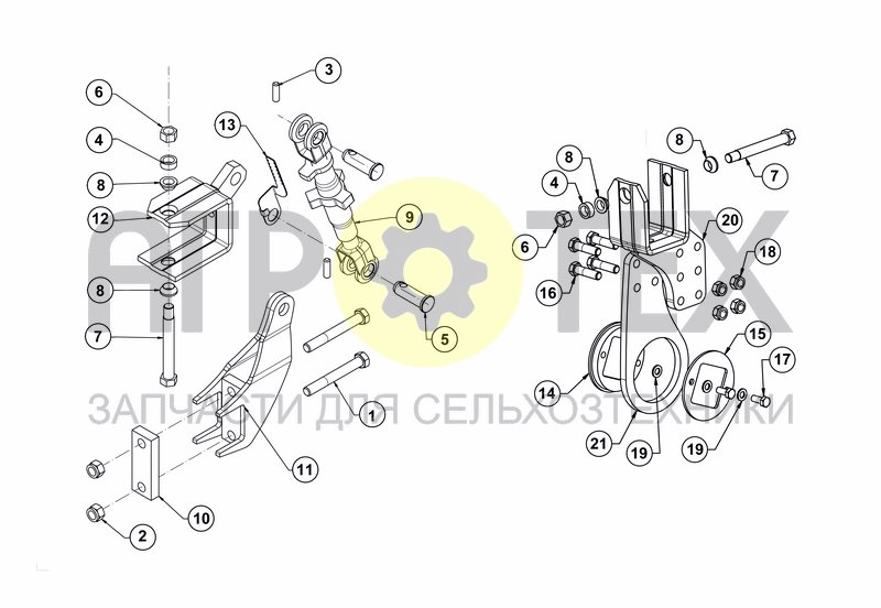 Чертеж FRONT CUTTING DISC / FRONT MIXING DISC