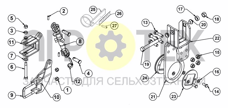 Чертеж FRONT CUTTING DISC / FRONT MIXING DISC