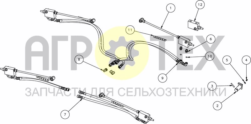 Чертеж HYDRAULIC FOLDING - HYDRAULIC LOCKING