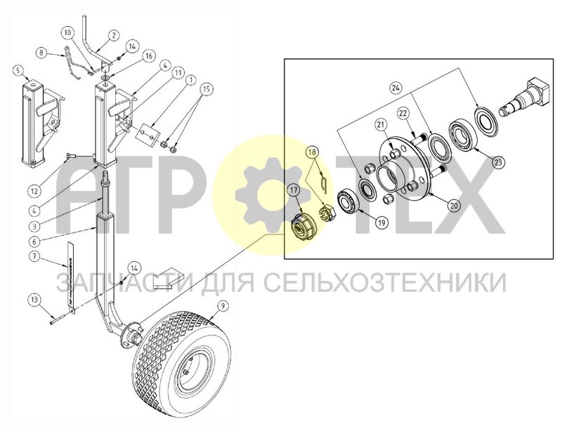 Чертеж CONTROL WHEELS