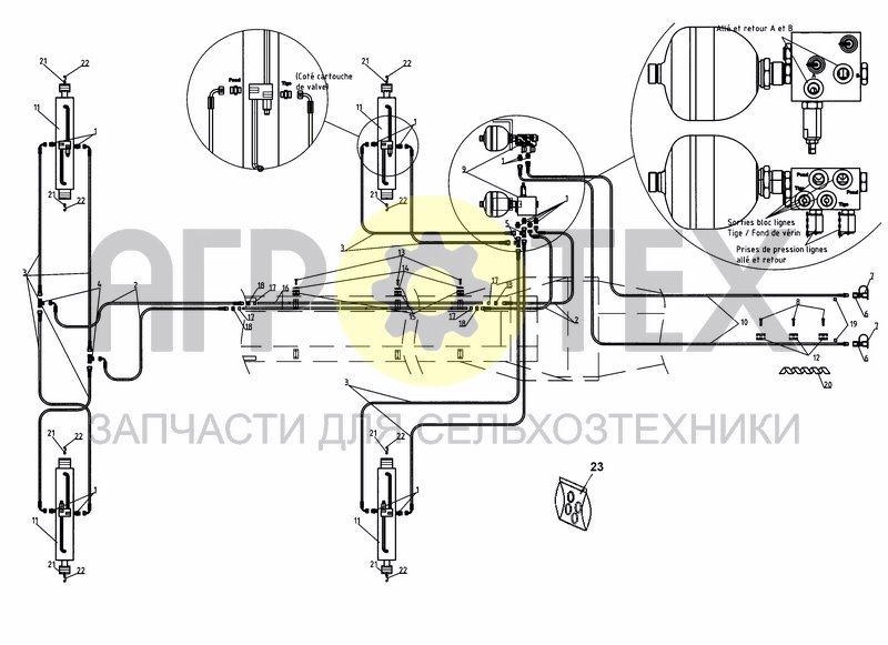 Чертеж HYDRAULIC FRAME FOLDING 4,5M/6M